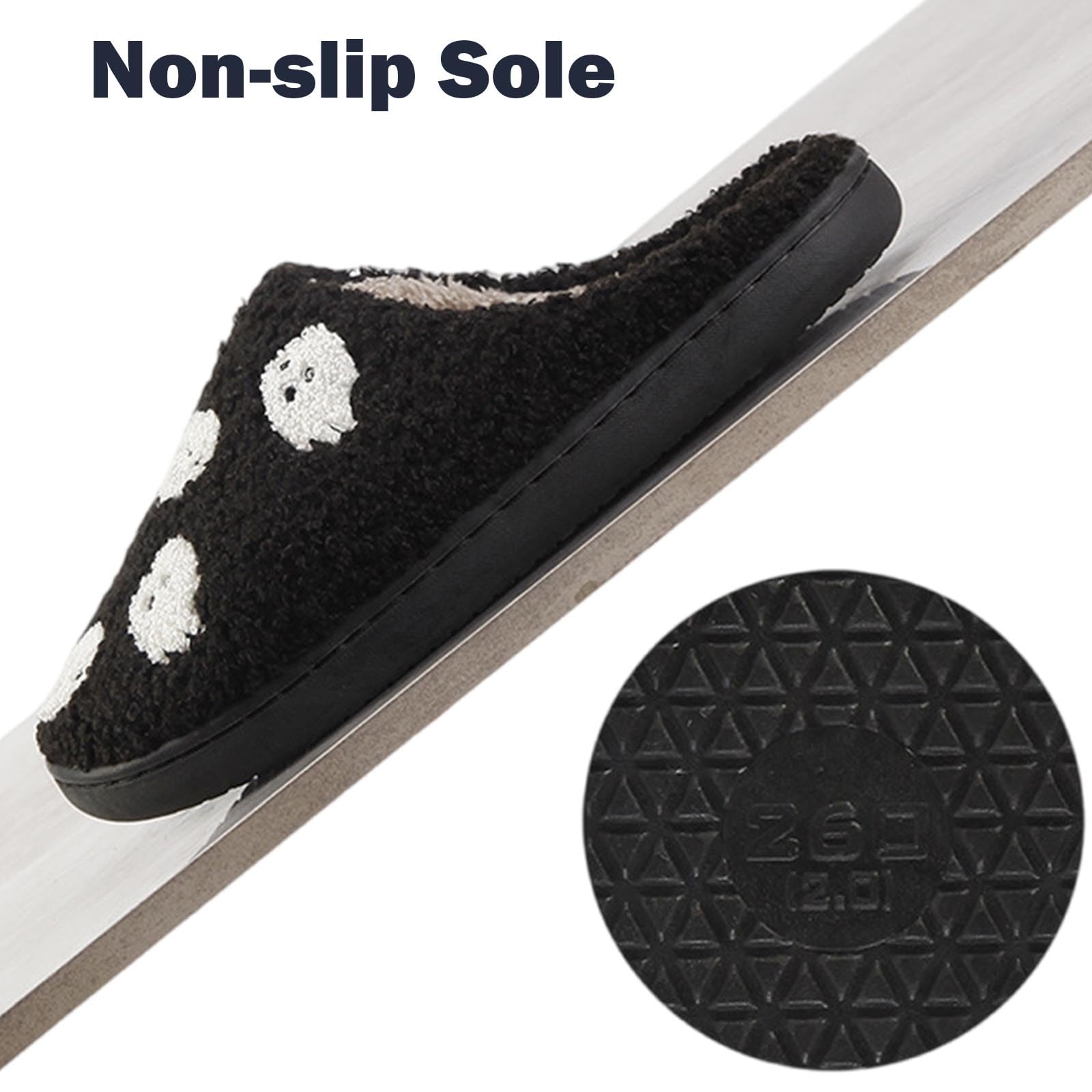 Womens Mens Slippers Retro Memory Foam Cute Cartoon Plush Fluffy Warm Fur Lined slippers Indoor House Home Winter Shoes