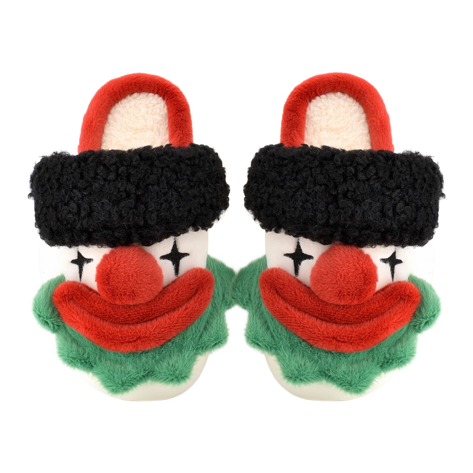 XIXITIAO Slippers For Women,Cow Slippers,Womens Fuzzy Slippers,Cute Animal Cartoon Fluffy Plush House Slippers For Women Men Indoor