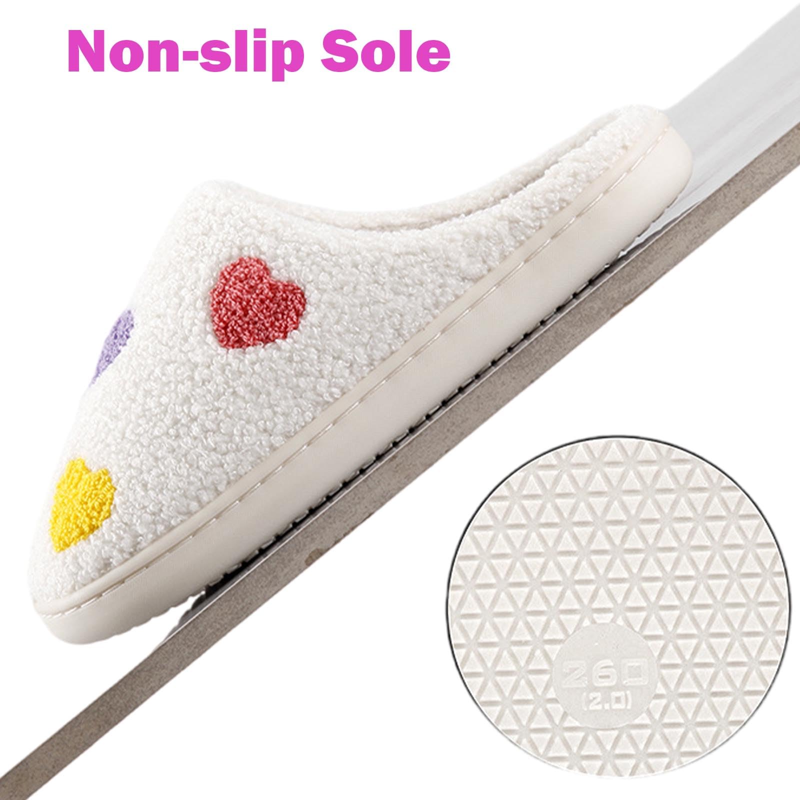 Womens Mens Slippers Retro Memory Foam Cute Cartoon Plush Fluffy Warm Fur Lined slippers Indoor House Home Winter Shoes
