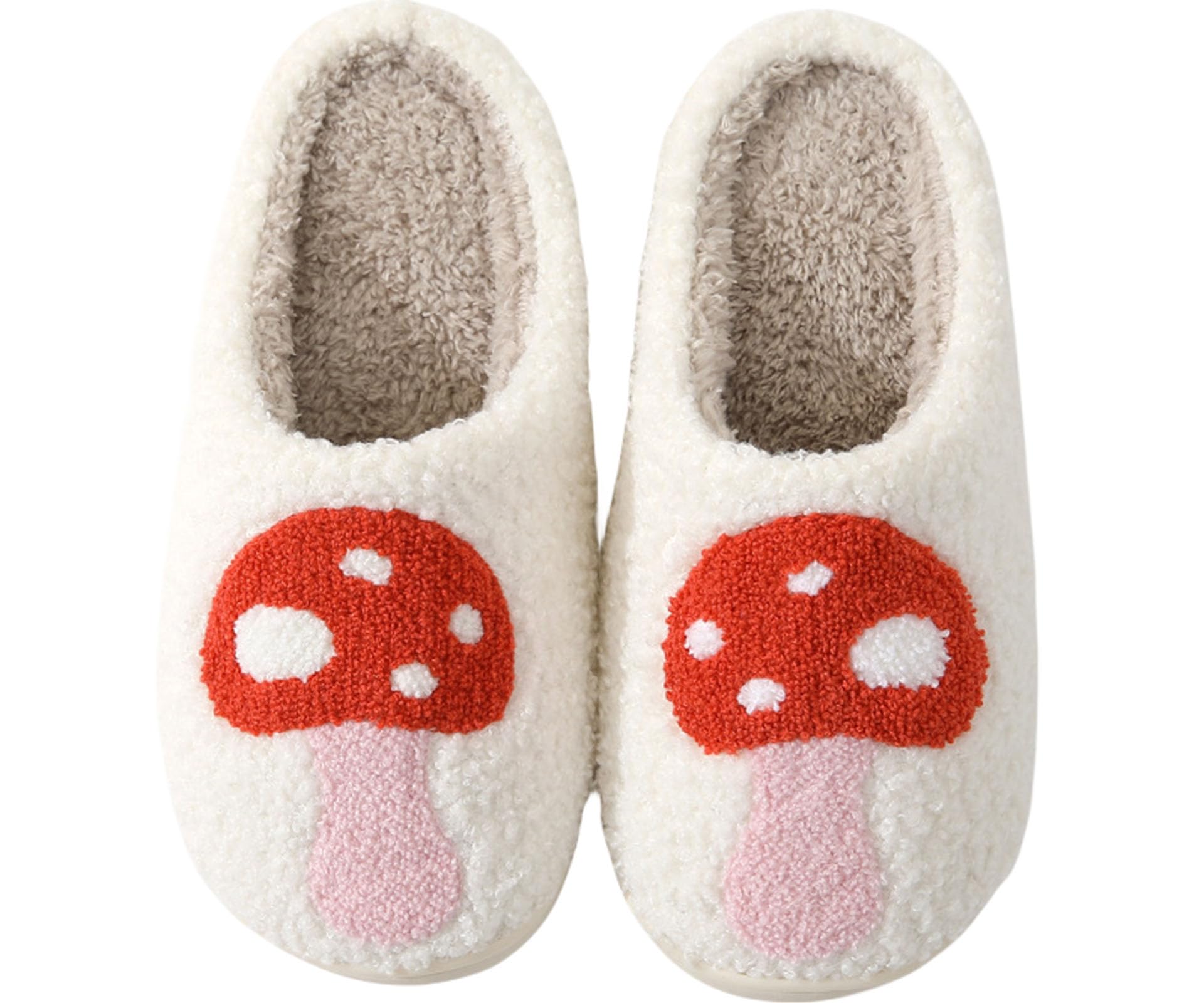 Womens Mens Slippers Retro Memory Foam Cute Cartoon Plush Fluffy Warm Fur Lined slippers Indoor House Home Winter Shoes