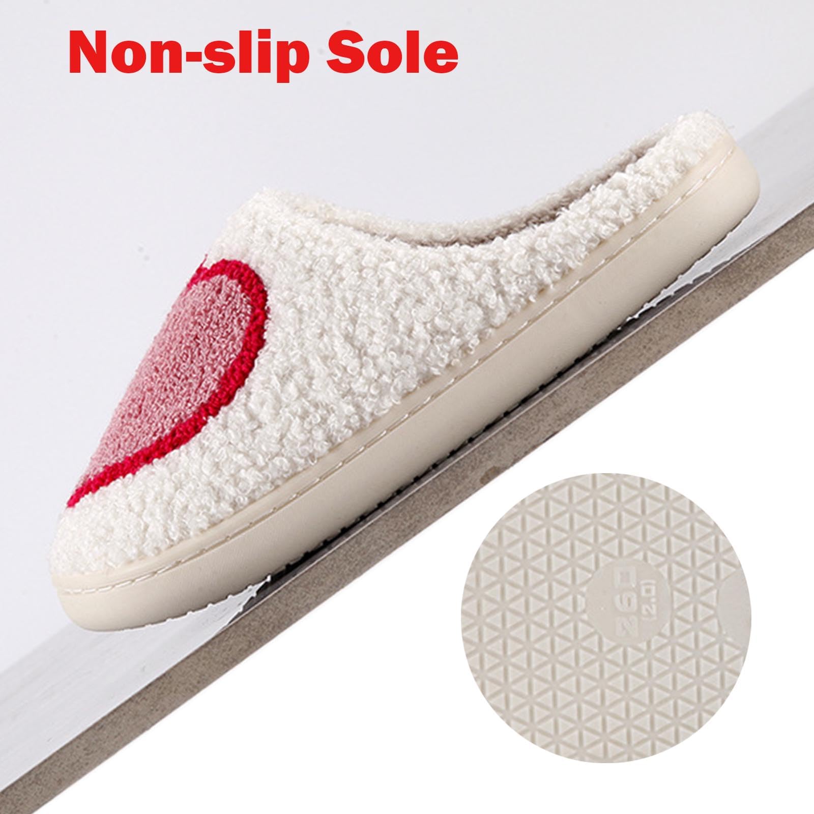 Womens Mens Slippers Retro Memory Foam Cute Cartoon Plush Fluffy Warm Fur Lined slippers Indoor House Home Winter Shoes
