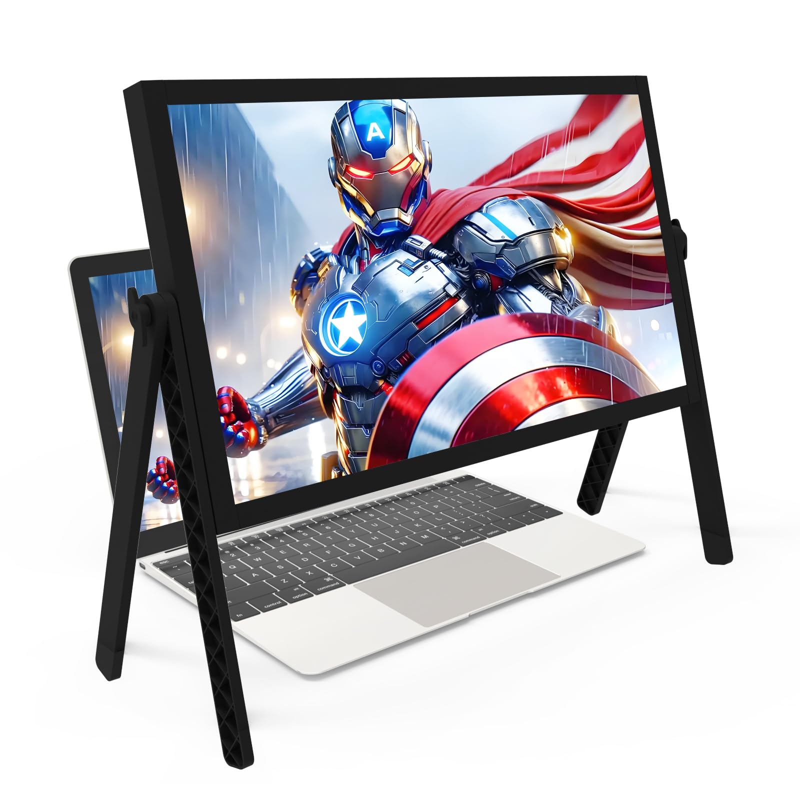 21 inch Screen Magnifier for Laptop ,3D HD Screen Expanders for Movies, Videos, and Gaming, Screen Enlarger with Adjustable Angle Design Amplifier Desktop Magnifying for Seniors Reading (Black)