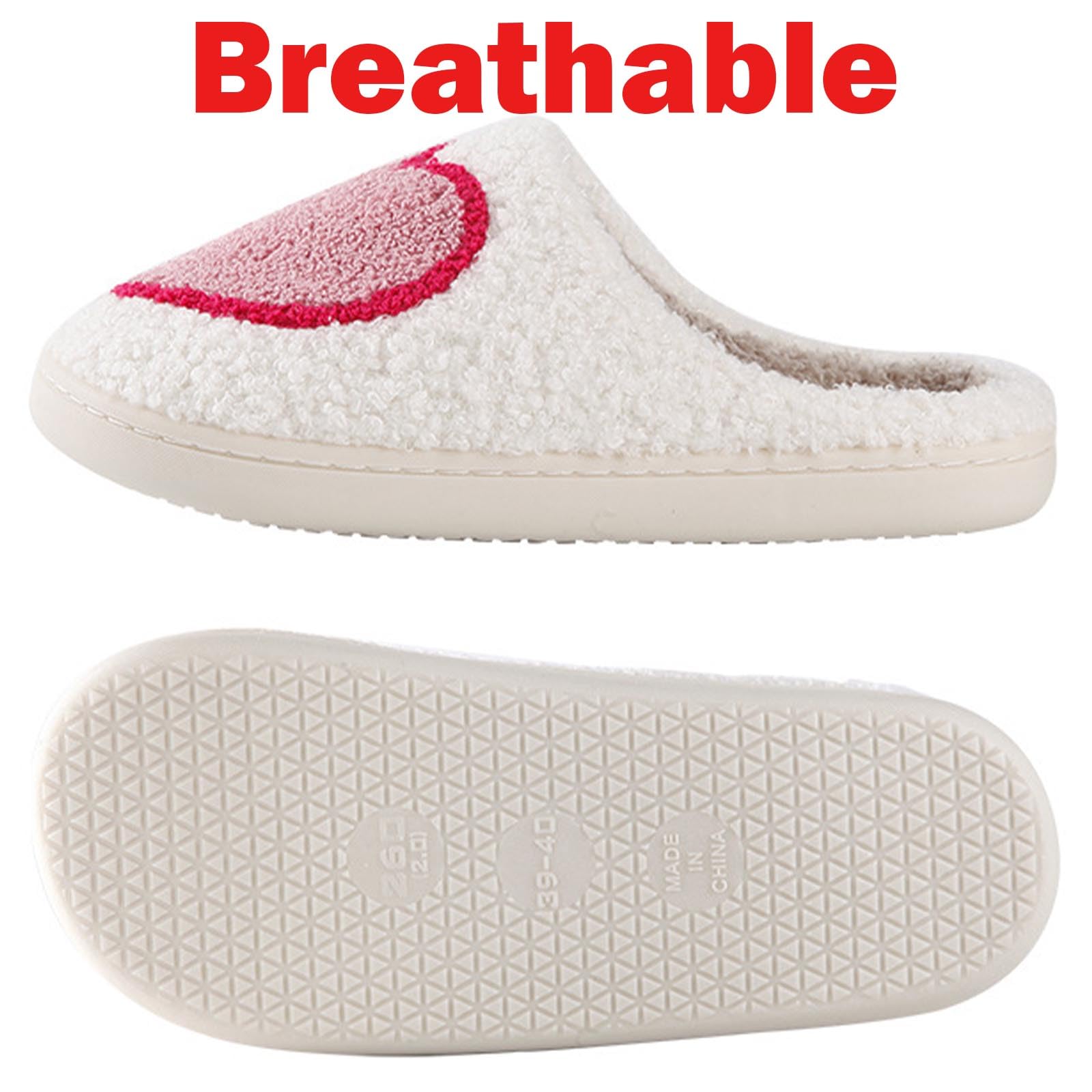 Womens Mens Slippers Retro Memory Foam Cute Cartoon Plush Fluffy Warm Fur Lined slippers Indoor House Home Winter Shoes
