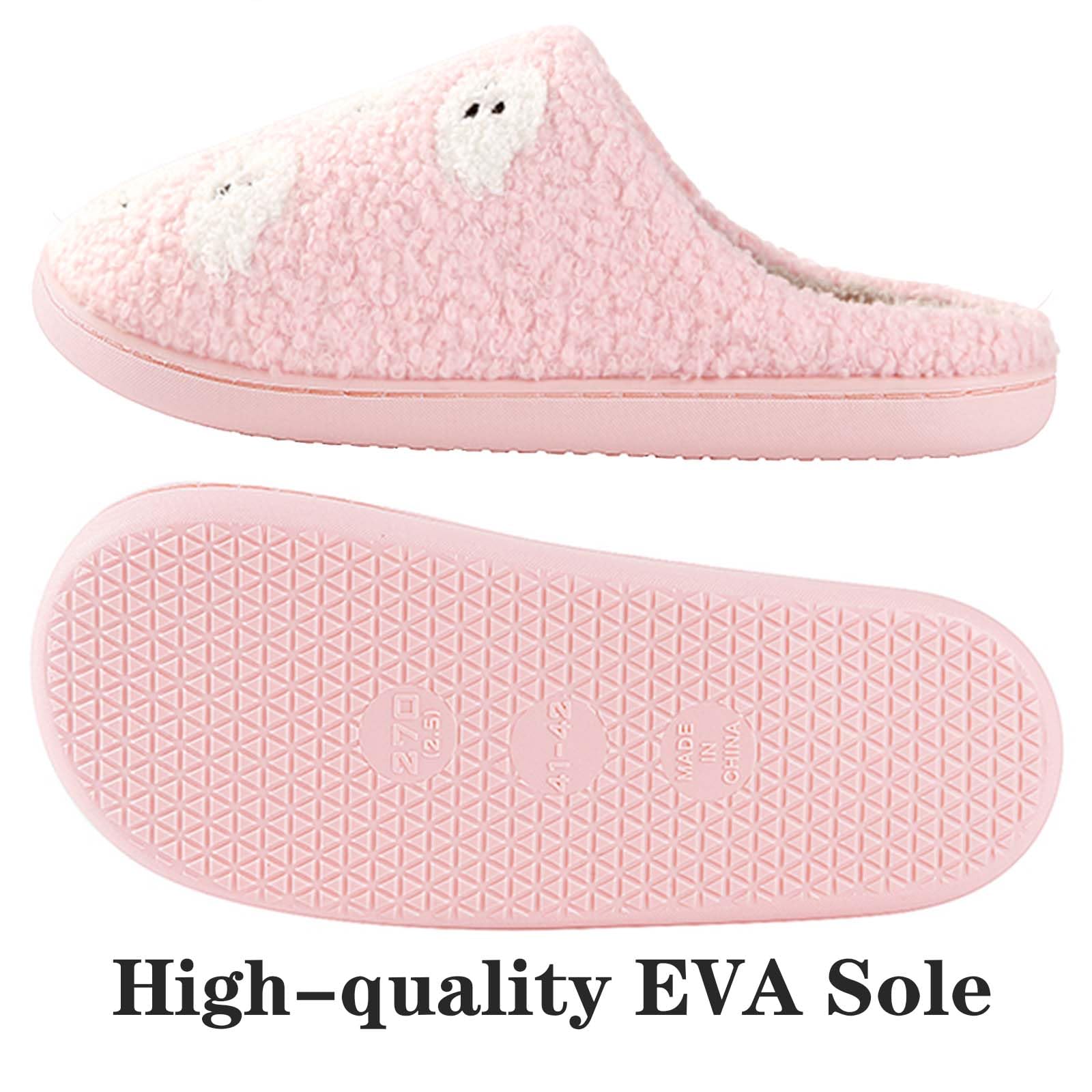 Womens Mens Slippers Retro Memory Foam Cute Cartoon Plush Fluffy Warm Fur Lined slippers Indoor House Home Winter Shoes