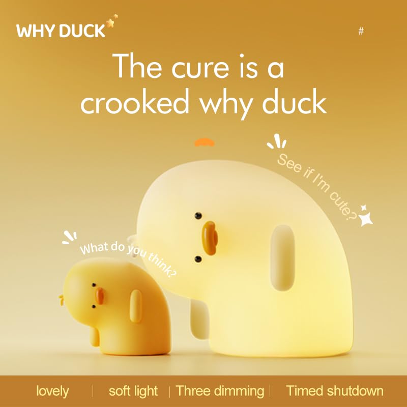 Cute Duck Night Lamp – Soft LED Light for Bedroom & Desk