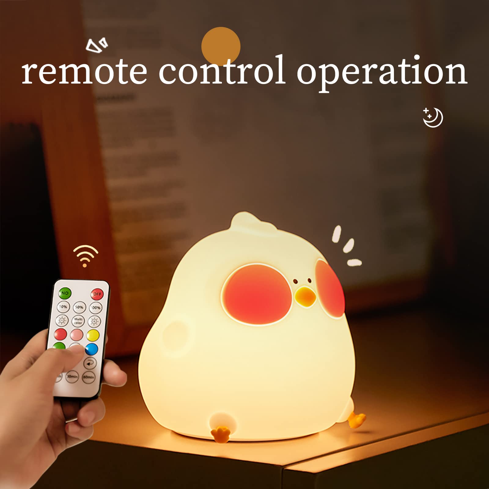 Cute Duck Night Lamp – Soft LED Light for Bedroom & Desk