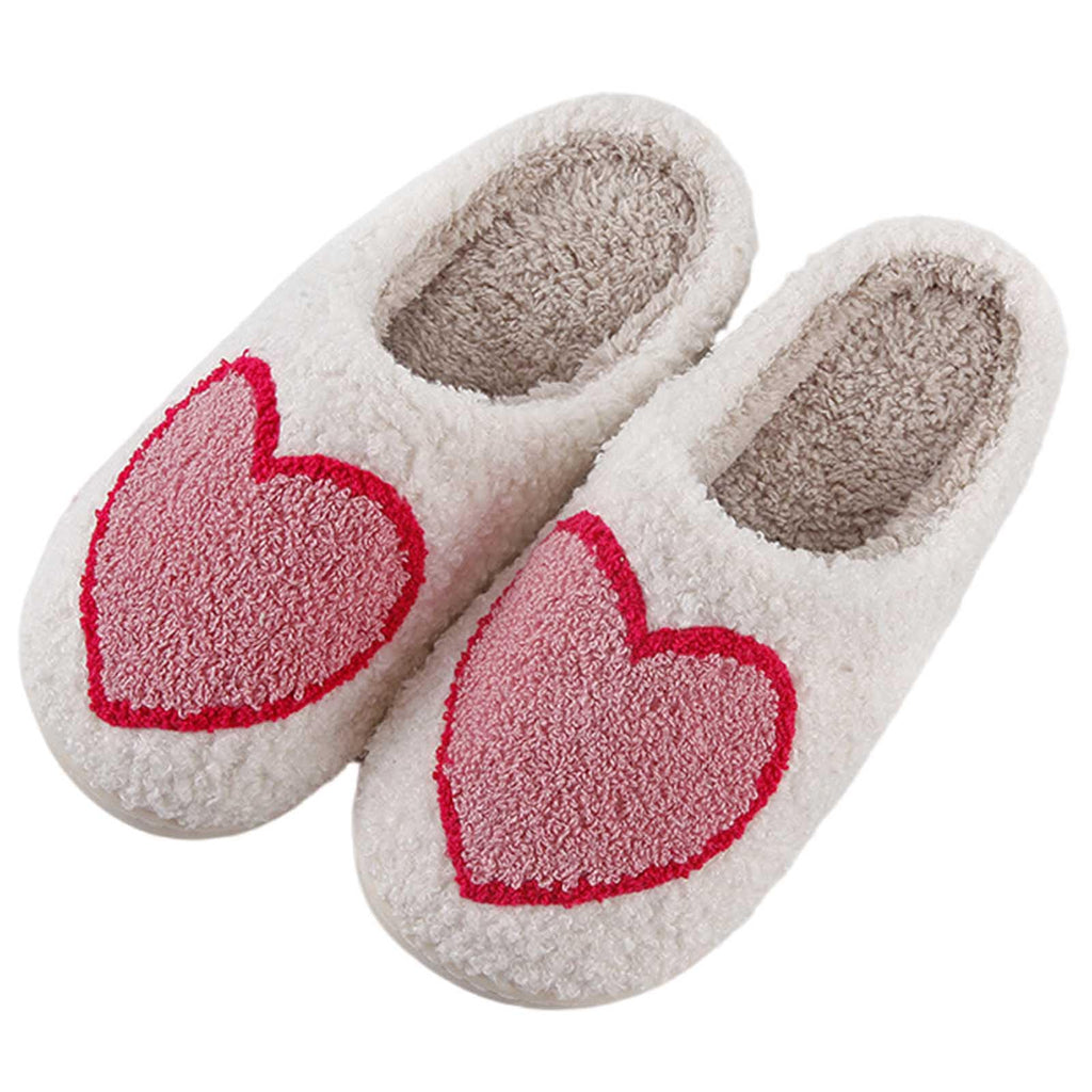 Womens Mens Slippers Retro Memory Foam Cute Cartoon Plush Fluffy Warm Fur Lined slippers Indoor House Home Winter Shoes
