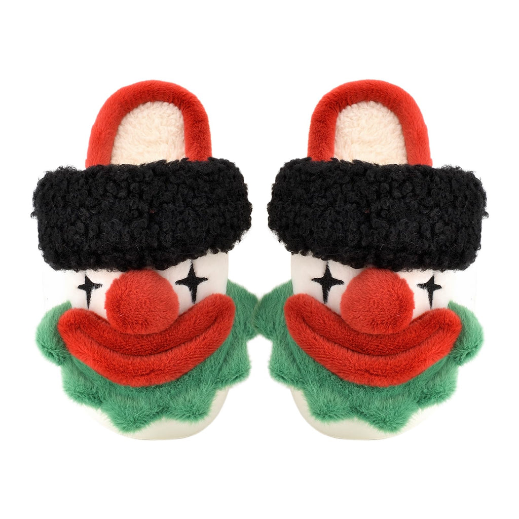 XIXITIAO Slippers For Women,Cow Slippers,Womens Fuzzy Slippers,Cute Animal Cartoon Fluffy Plush House Slippers For Women Men Indoor