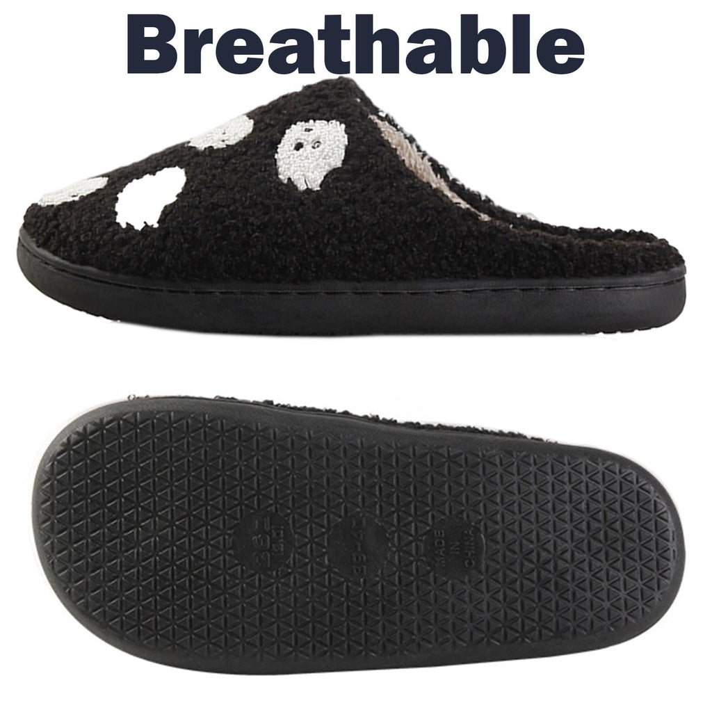 Womens Mens Slippers Retro Memory Foam Cute Cartoon Plush Fluffy Warm Fur Lined slippers Indoor House Home Winter Shoes