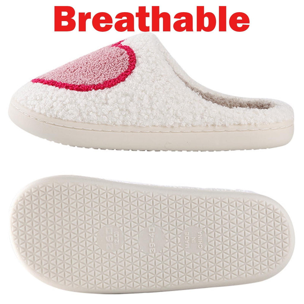 Womens Mens Slippers Retro Memory Foam Cute Cartoon Plush Fluffy Warm Fur Lined slippers Indoor House Home Winter Shoes