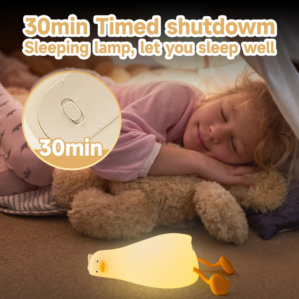 Cute Duck Night Lamp – Soft LED Light for Bedroom & Desk